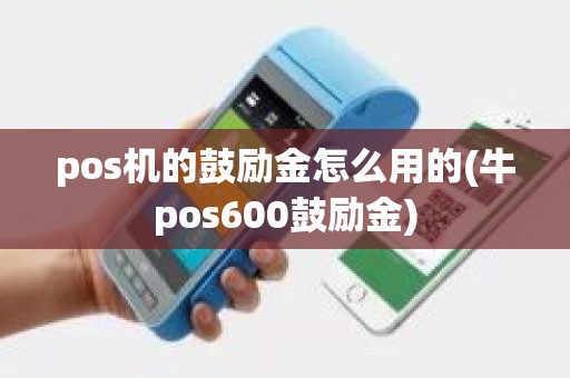 pos机的鼓励金怎么用的(牛pos600鼓励金)