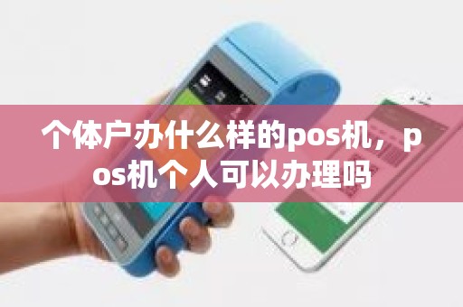 个体户办什么样的pos机，pos机个人可以办理吗