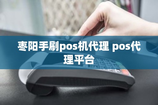 枣阳手刷pos机代理 pos代理平台