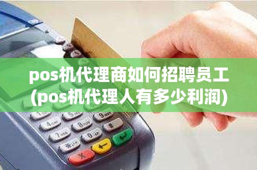 pos机代理商如何招聘员工(pos机代理人有多少利润)