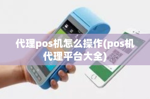 代理pos机怎么操作(pos机代理平台大全)