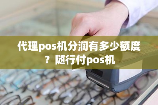 代理pos机分润有多少额度?随行付pos机 代理pos机分润有多少额度?随行付pos机