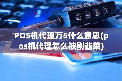POS机代理万5什么意思(pos机代理怎么被割韭菜) POS机代理万5什么意思(pos机代理怎么被割韭菜)