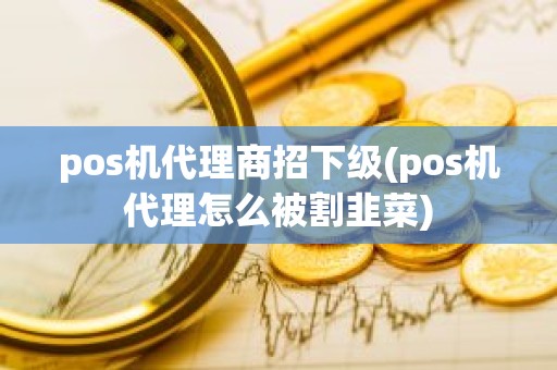 pos机代理商招下级(pos机代理怎么被割韭菜)