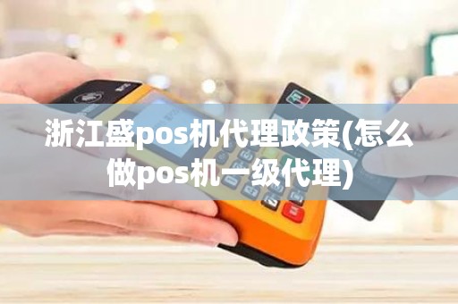 浙江盛pos机代理政策(怎么做pos机一级代理)
