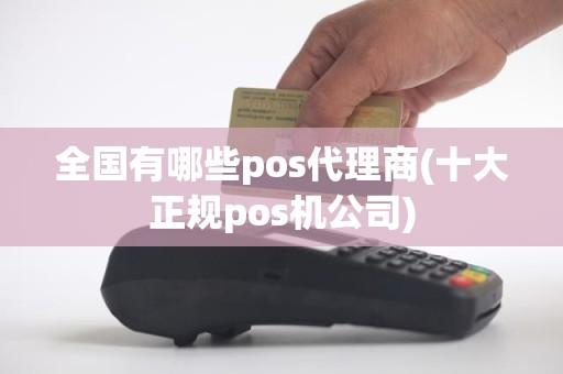 全国有哪些pos代理商(十大正规pos机公司)