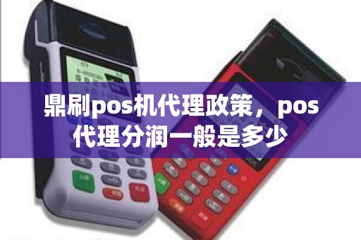鼎刷pos机代理政策，pos代理分润一般是多少