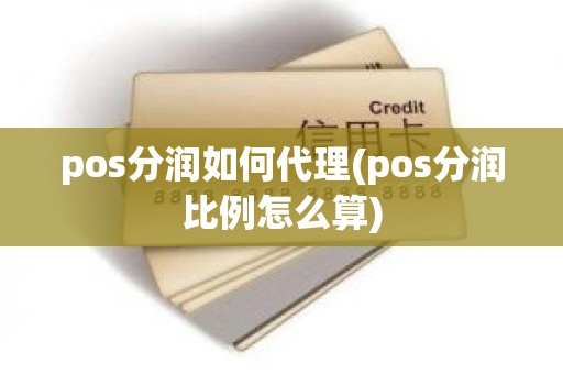 pos分润如何代理(pos分润比例怎么算)