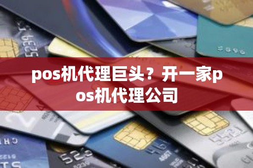 pos机代理巨头？开一家pos机代理公司