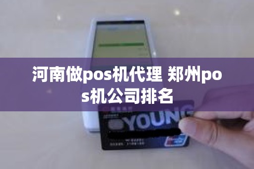 河南做pos机代理 郑州pos机公司排名