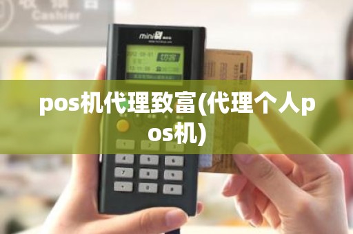 pos机代理致富(代理个人pos机)