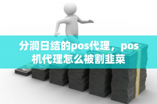 分润日结的pos代理，pos机代理怎么被割韭菜