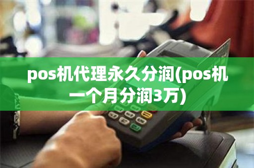 pos机代理永久分润(pos机一个月分润3万)
