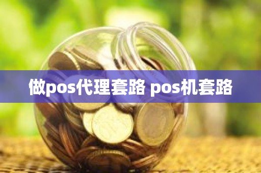 做pos代理套路 pos机套路