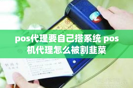 pos代理要自己搭系统 pos机代理怎么被割韭菜