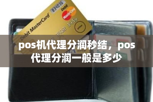 pos机代理分润秒结，pos代理分润一般是多少