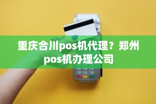 重庆合川pos机代理？郑州pos机办理公司