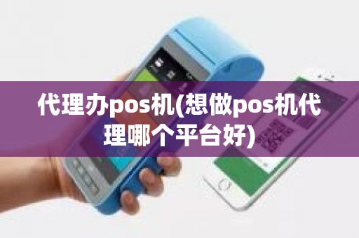 代理办pos机(想做pos机代理哪个平台好)