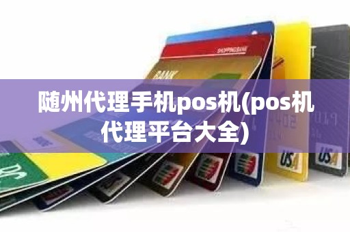随州代理手机pos机(pos机代理平台大全)
