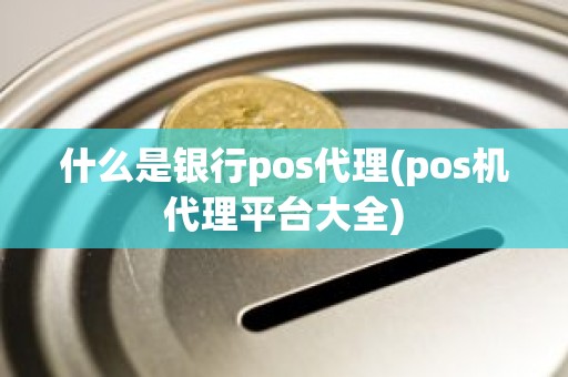 什么是银行pos代理(pos机代理平台大全)