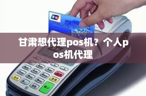 甘肃想代理pos机？个人pos机代理