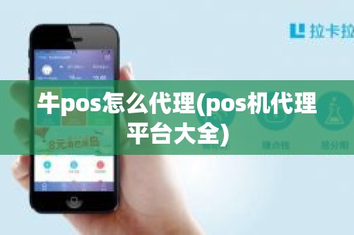 牛pos怎么代理(pos机代理平台大全)