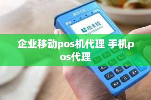 企业移动pos机代理 手机pos代理