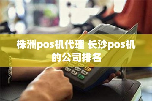 株洲pos机代理 长沙pos机的公司排名