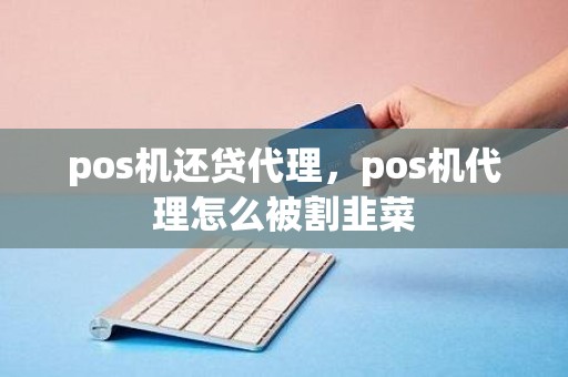 pos机还贷代理，pos机代理怎么被割韭菜