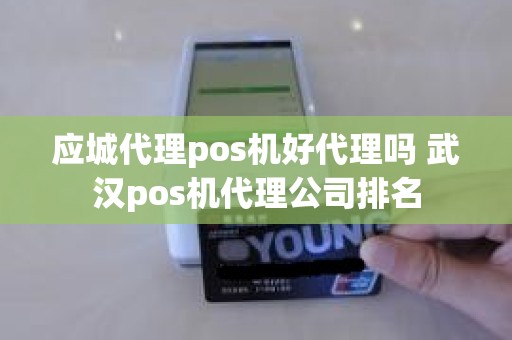 应城代理pos机好代理吗 武汉pos机代理公司排名