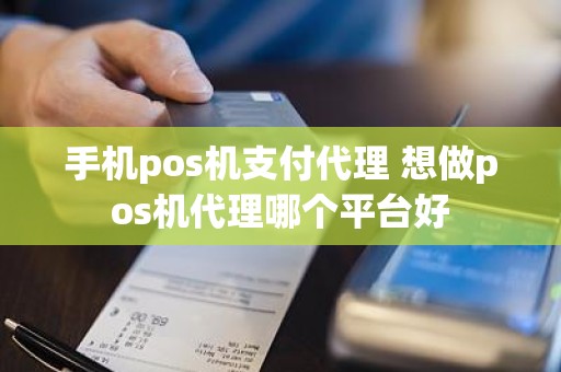 手机pos机支付代理 想做pos机代理哪个平台好