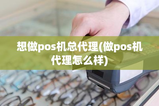 想做pos机总代理(做pos机代理怎么样)