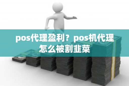 pos代理盈利？pos机代理怎么被割韭菜