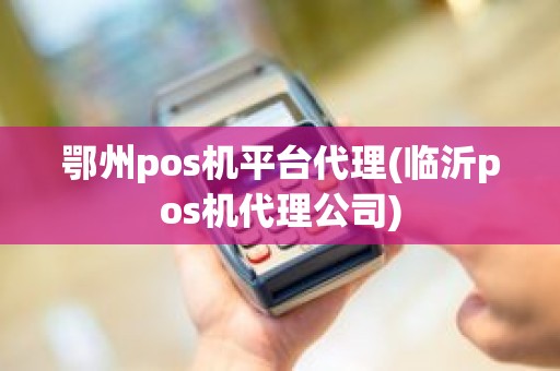 鄂州pos机平台代理(临沂pos机代理公司)