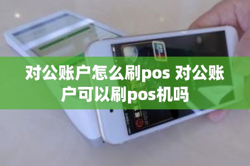 对公账户怎么刷pos 对公账户可以刷pos机吗