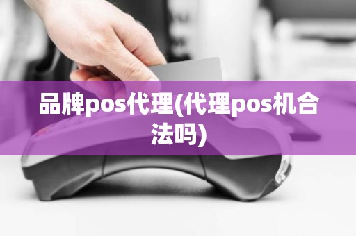 品牌pos代理(代理pos机合法吗)