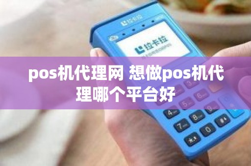 pos机代理网 想做pos机代理哪个平台好