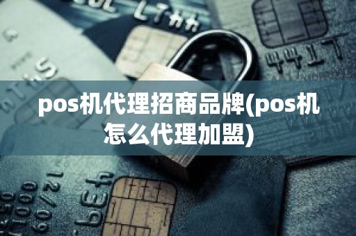 pos机代理招商品牌(pos机怎么代理加盟)