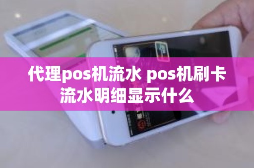 代理pos机流水 pos机刷卡流水明细显示什么