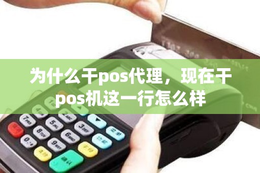 为什么干pos代理，现在干pos机这一行怎么样