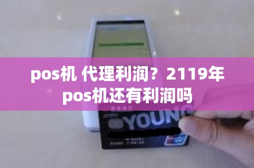 pos机 代理利润？2119年pos机还有利润吗