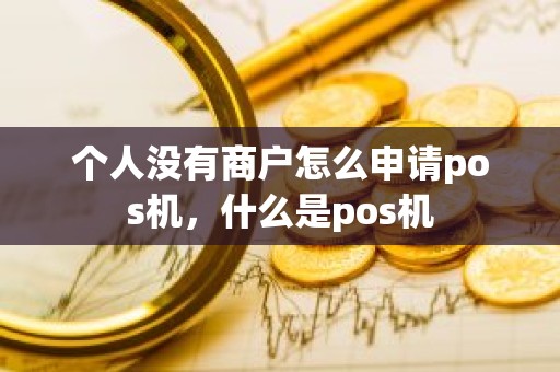 个人没有商户怎么申请pos机，什么是pos机