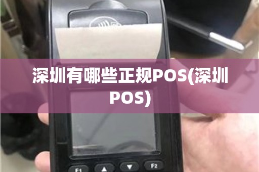 深圳有哪些正规POS(深圳POS)