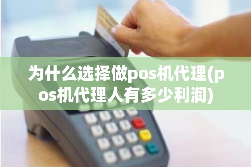 为什么选择做pos机代理(pos机代理人有多少利润)