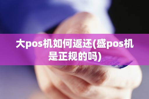 大pos机如何返还(盛pos机是正规的吗)