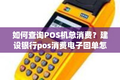 如何查询POS机总消费？建设银行pos消费电子回单怎么查