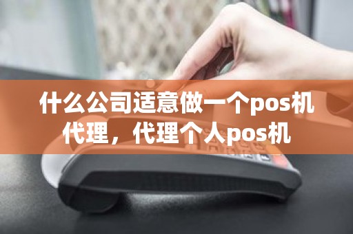 什么公司适意做一个pos机代理，代理个人pos机