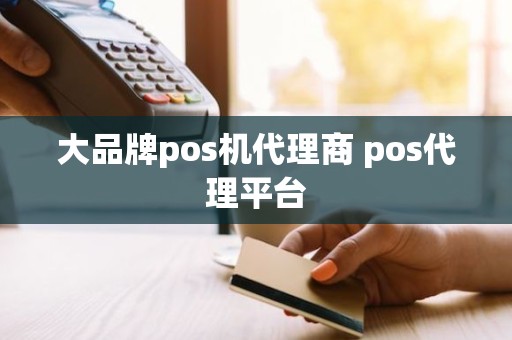 大品牌pos机代理商 pos代理平台