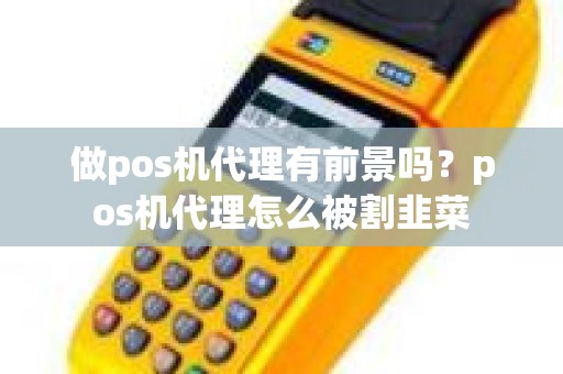 做pos机代理有前景吗？pos机代理怎么被割韭菜