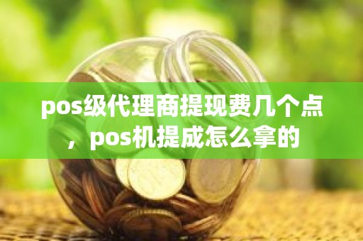 pos级代理商提现费几个点，pos机提成怎么拿的